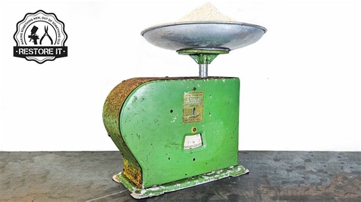 Restoring 1930s kitchen scales vintage restoration