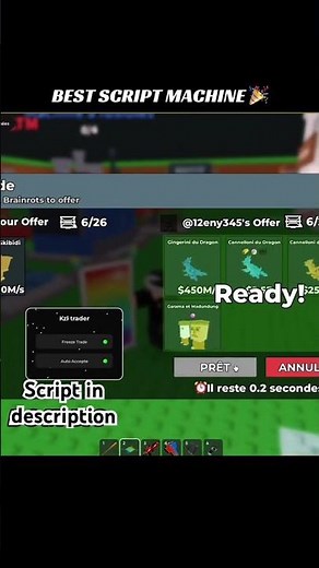 [🔥Trade freeze script🔥] Trade machine script 🔥✅🥶 #delta #roblox #script