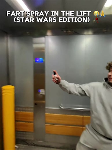 Funny Stormtrooper Impression in the Lift