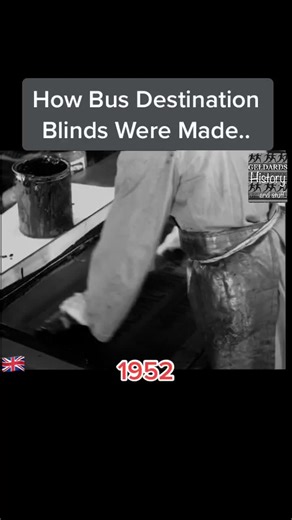 How Bus Destination Blinds Were Made: A 1952 UK History