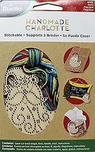 Bucilla Wood Stitchable Shapes Kit, 3 by 3-Inch, Santa