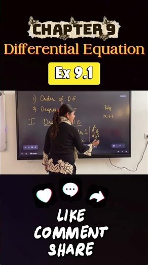 Differential Equations | Class 12 Maths | Chapter 9 | Ex 9.1 Explained