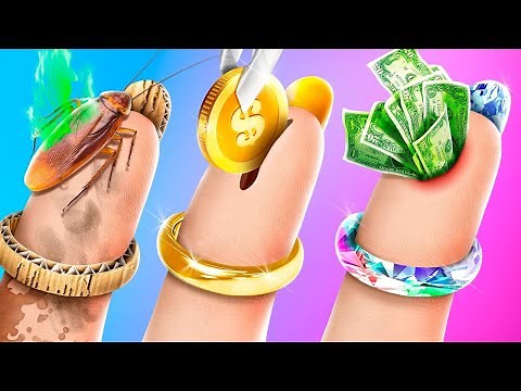 Rich vs Poor vs Giga Rich | Relationship & School Life with Expensive vs Cheap Moments