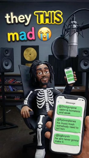 The music hard, if they comment trash #claymation #stopmotion #unsignedartist #indierap #unbothered