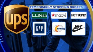 UPS temporarily stops collecting orders from Gap, Nike and more