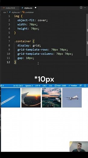 COMO CRIAR UMA GALERIA USANDO GRID? #html5 #css3 #grid #cursohtml5 #cursocss
