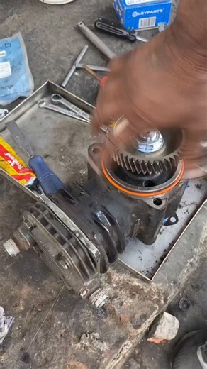 Uncle Bobs Garage on Instagram: "Truck air compressor check #dieselmechanic #mechaniclife #trucksofinstagram"