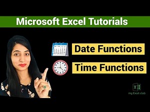 MS Excel Date and Time functions : Networkdays, Today and Now Formula