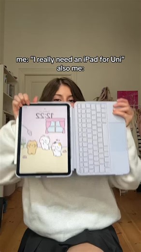Natalie Mora Díaz on Instagram: "I’m exposing myself… but yes, I am an iPad kid🥰🥹cool people are iPad kids HAHA😭 but anyways so… I use my iPad for everything BUT studying, LOL… If u like my iPad case, go checkout the link in bio (case by @inateck ; ultralight inateck AceTouch iPad keyboard case, they have it in a lot of different colors, and we LOVEEEE it😍) #lol #rt #relatable #ipad #ipadkid #ipadair #ipadpro #studymemes #student #students #studentlifestyle #studentlife #uni #university #uni