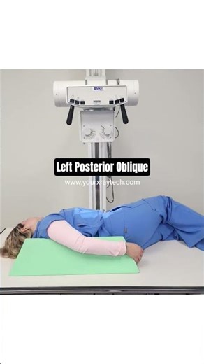 Lumbar Spine X-ray Positioning Left Posterior Oblique LPO