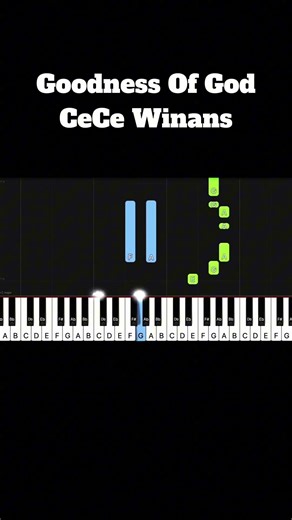CeCe Winans - Goodness Of God (Key of C) #shorts #piano #cecewinans #goodnessofgod #pianoworship