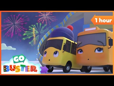 Fireworks with Family Fun🎇 | Go Buster - Bus Cartoons & Kids Stories | 1 Hour