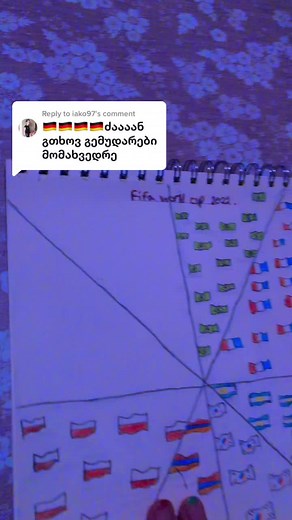 Creative Drawing of Country Flags in a Notebook