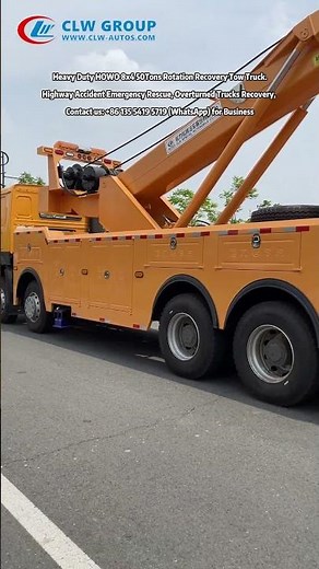 Delivery Celebrating-Heavy Duty HOWO 8x4 50Tons Rotation Wrecker Tow Truck Overturned Truck Recovery