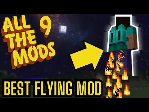FLYING in Minecraft (Iron Jetpacks Mod)!! | Episode 13 | All The Mods 9