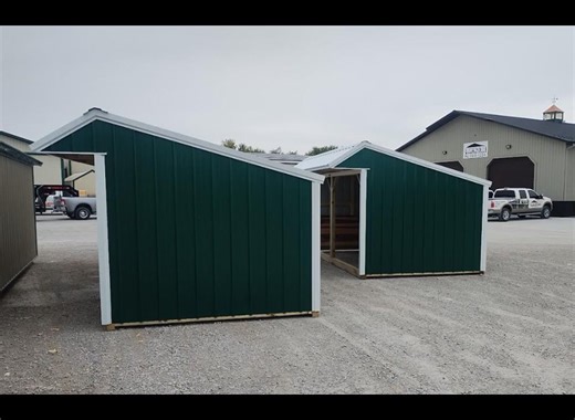 Another successful completed project. Thank you to Jan & Bill for choosing Midwest Mini Barns for their animal shelters. They have a 9x16 & 9x24 to stay ahead of the cold and get those horses some shelter & shade form the elements!! | Midwest Mini Barns