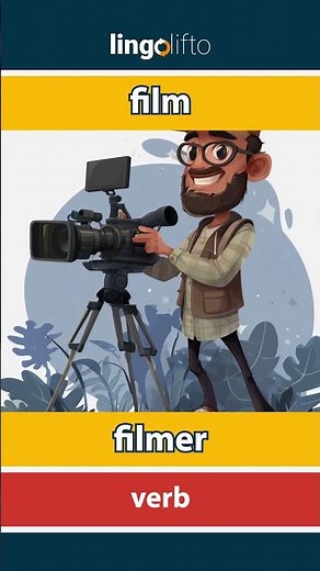 🇬🇧🇫🇷 film - filmer : learn English : apprenons l'anglais : vocabulary builder