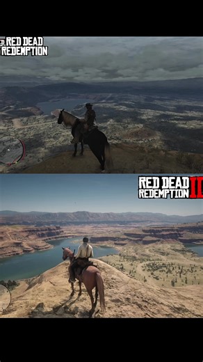 Rd1 comparación con rd2 #reddeadredemption2 #nostalgia #jhonmarston #arthurmorgan #reddeadredemption