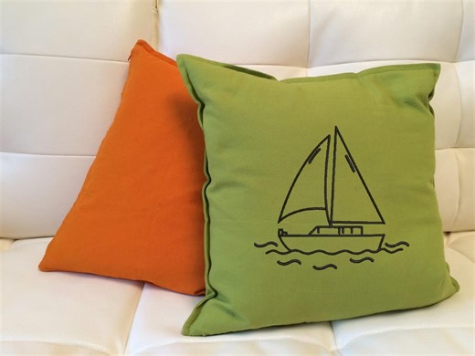 Sailboat Embroidery Design | Nautical Machine Pattern File (instant Download)| Coastal | Seashore | Shore | Beach - Etsy