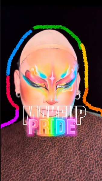 LLÁMAME MALDITA FEMINOSA on Instagram: "MAKEUP PRIDE️‍ Amores este mes me emociona de más ya que estamos festejando que somos libres y luchando por lo que nos corresponde que es nuestros derechos y valor como seres humanos, gracias a la vida por ponerme en esta posición y poder sentirme cada vez más yo pero sobre todo SENTIRME LIBRE️‍勺 (pd: mi hermano buchon me pegó esta canción gggg)"