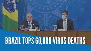 Brazil surpasses 60,000 deaths related to the coronavirus, the second-highest COVID-19 death toll in the world after the United States, with nearly 1.5 million confirmed cases. Video by TV BRASIL / AGENCE FRANCE-PRESSE | INQUIRER.net