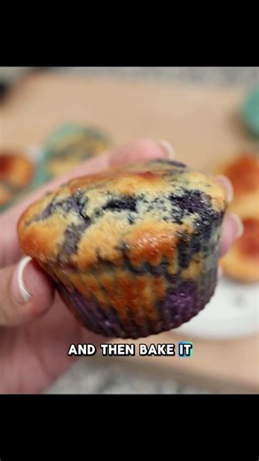 High protein cottage cheese blueberry muffins! They’re low carb delicious! Details ⬇️ | The Keto Twins