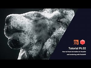 How to Frost Animation Tutorial Pt.02 | Redshift Material | Houdini tutorial beginner