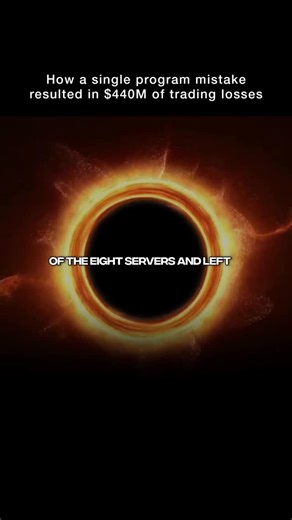 MacroGlide on Instagram: "On August 1, 2012, a programmer error at Knight Capital triggered one of the most famous trading disasters in history when new software went live with broken legacy code still active, causing the firm’s system to flood U.S. stock exchanges with millions of erroneous orders in just 45 minutes. Knight unintentionally bought high and sold low in over 150 stocks, racking up about $440 million in losses almost instantly and wiping out most of the firm’s capital. Trading in s