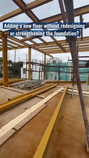 NSD Consulting Engineers on Instagram: "🏗️ Build Smarter, Lighter, and Stronger — with Steel Deck Slabs! Adding a new floor to your existing building? Say goodbye to heavy RCC slabs and costly foundation strengthening. Our Steel Deck Slab Technology offers: ✅ 40–50% lighter structure weight than conventional RCC slabs ✅ Reduced load on existing columns and foundations ✅ Safe vertical expansion without structural redesign ✅ Faster construction and long-term durability Experience modern construct