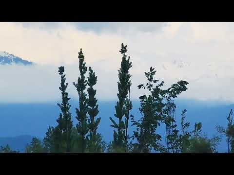 Heaven on Earth 🌿 Snowy Mountain clouds kissing mountains | Kashmir Village Beauty