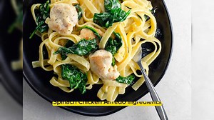 One-Pan Spinach Chicken Alfredo