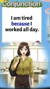 BECAUSE & WHILE Conjunctions Lesson | Ep1 #shorts #conjunctions