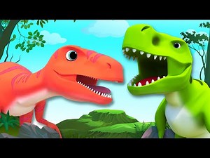 Dinosaur Song For Kids 🦖😍 | 3D Nursery Rhymes For Babies