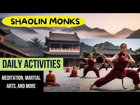 Shaolin Monks' Daily Activities: Meditation, Martial Arts, and More #shaolinmonks #shaolintemple