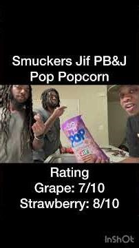 Smuckers Jif PB&J Strawberry & Grape Pop Popcorn Tatse Test Review Short