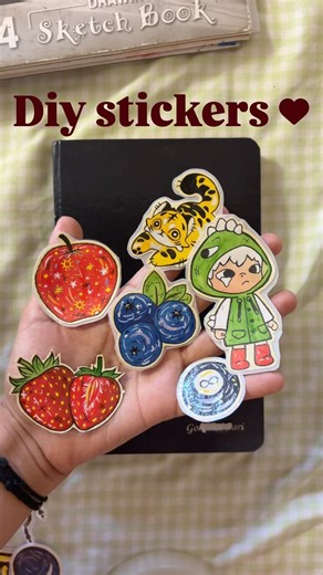 I can finally have a cool sketchbook with cool stickers go make some for yourself (sticker tutorial)