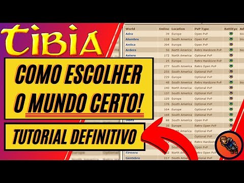 🌎[COMO ESCOLHER O MUNDO DO TIBIA]🗺️ TUTORIAL DEFINITIVO!