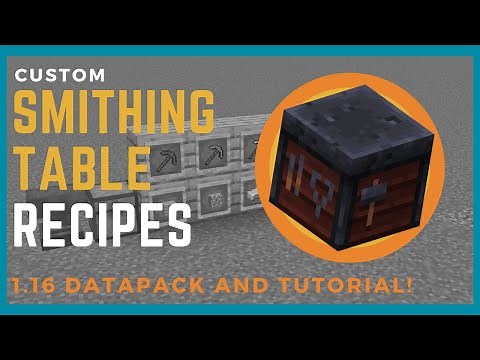 How to make a Custom Smithing Table Recipes! (1.16 pre-release)
