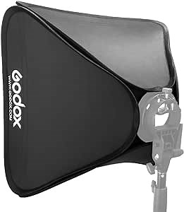 Godox 24"x24"/60cmx60cm Portable Collapsible Softbox Kit for Camera Photography Studio Flash fit Bowens Elinchrom Mount