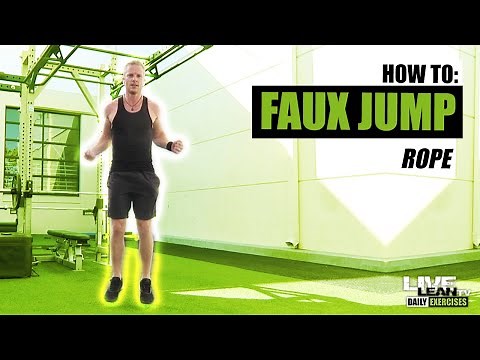 How To Do FAUX JUMP ROPE (WITHOUT ROPE) | Exercise Demonstration Video and Guide