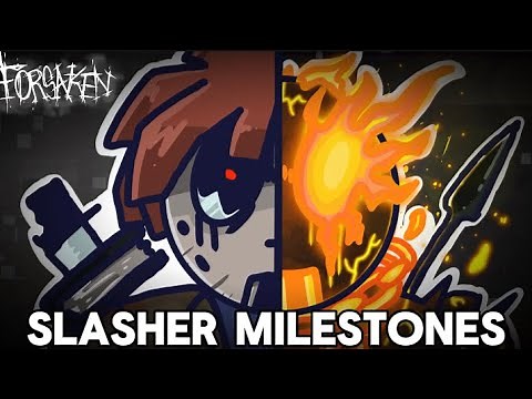 Roblox Forsaken SLASHERS MILESTONES SKINS SHOWCASE (M1-4)