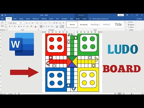 how to make ludo in ms word(ms office 2019)#ludo making in word