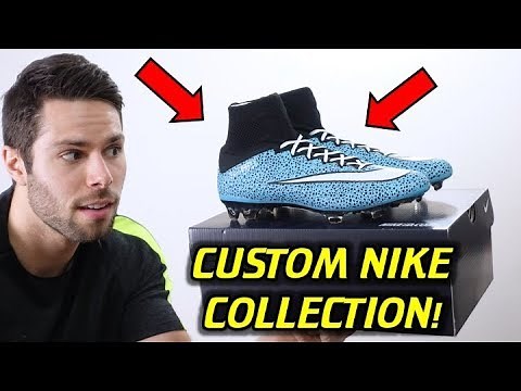 MY ENTIRE NIKE iD COLLECTION! (Custom Nike Soccer Cleats)
