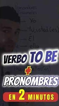 Verb To Be + Personal Pronouns | Quick and Clear Explanation