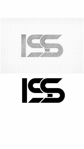 Create ISS monogram in Adobe illustrator #art #drawing #logodesign #logo #logogram #colorgram #logo