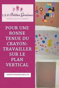 Apprendre à tenir son crayon - 1,2,3 petites graines
