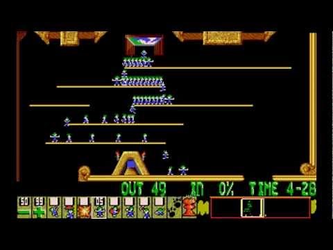 Lemmings [PC] - Level 3: Tailor-made for blockers