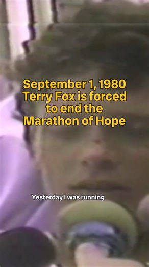 On September 1, 1980, #TerryFox was forced to end his Marathon of Hope outside of Thunder Bay after 143 days and 5,373 km. #terryfoxrun