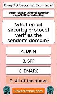 CompTIA Security+ Exam Prep Masterclass High Yield Practice Questions