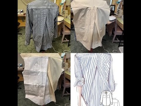 Tutorial: Back Pleats; Dressy Talk Oversized Shirt Pattern